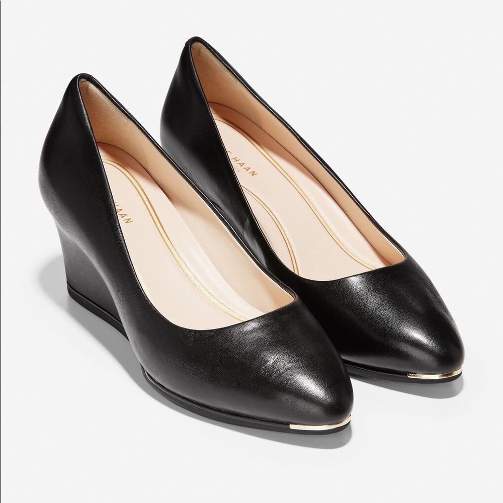 Cole Haan Black Wedges, size 11